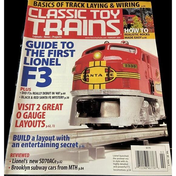 Classic Toy Trains February 2009 Guide To The First Lionel F3 Realistic Rocks - Picture 1 of 4